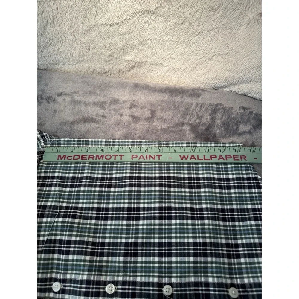 Gymboree Boys M 7/8 Shirt Green Plaid collared‎ Button Up Woven Cotton Preppy